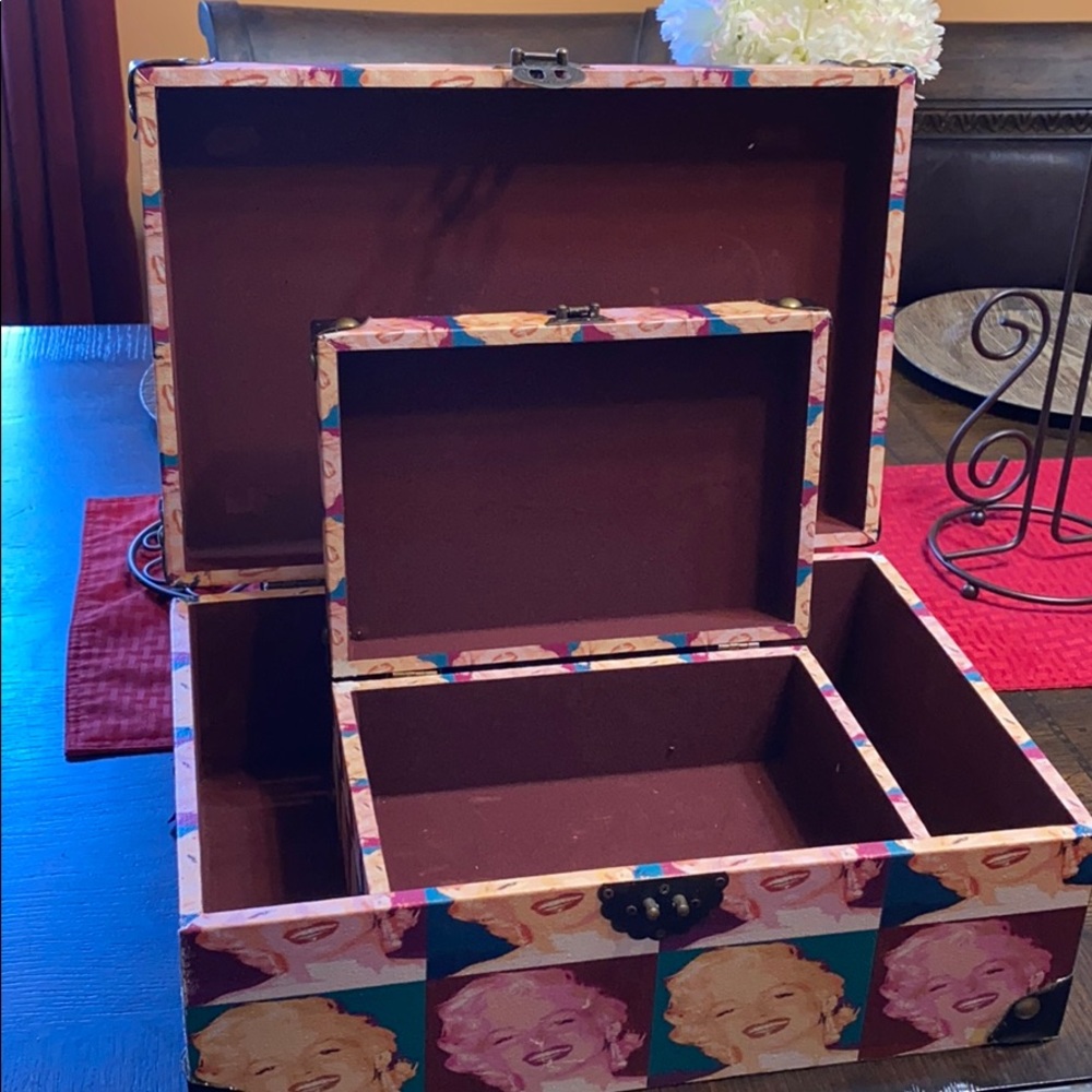 Antique box of Marilyn Monroe